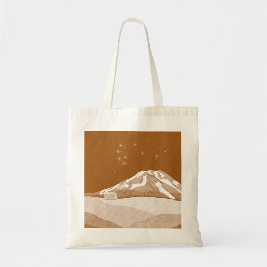 Syme Hut Mount Taranaki Tote Bag (Voorkant)