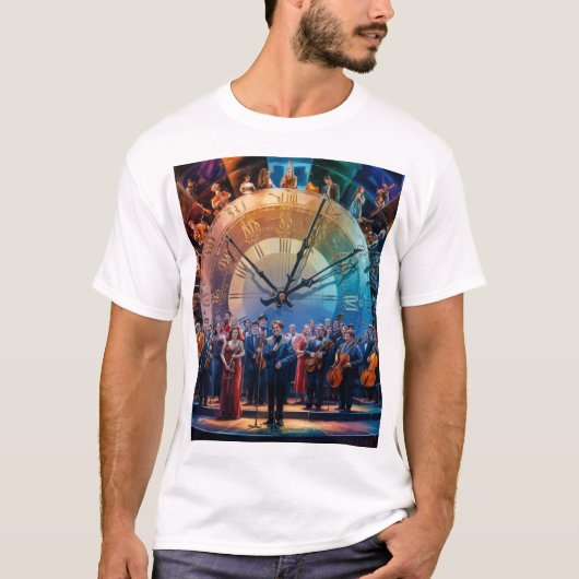 Symfonie door de tijd t-shirt (Voorkant)