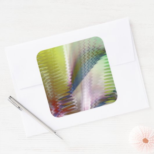 Symfonie II Vierkante Sticker (Envelop)