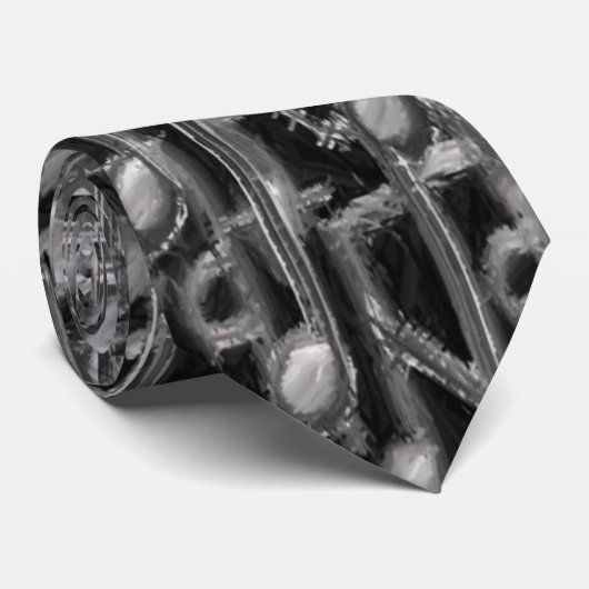 Symfonie in Charcoal Stropdas (Opgerold)