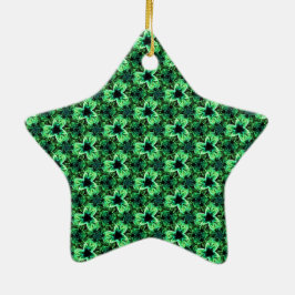 Symfonie in het groen keramisch ornament