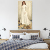 Symfonie in het wit, nr. 1: Het witte meisje Canvas Afdruk (Insitu (Slaapkamer))