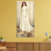 Symfonie in het wit, nr. 1: Het witte meisje Canvas Afdruk (Insitu (Woonkamer))
