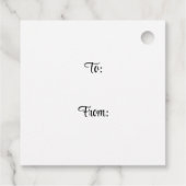 Symfonie in juwelentonen met Kerstmis Bedankjes Labels (Achterkant)