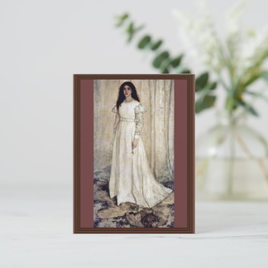 Symfonie nr. 1 in witte meisjes door James Abb Briefkaart (Staand voorkant)