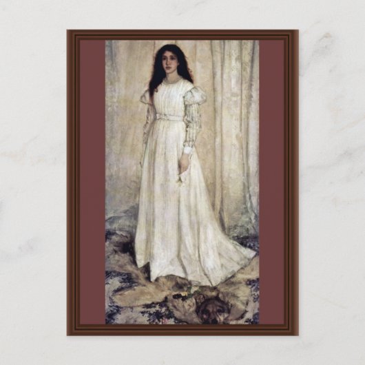 Symfonie nr. 1 in witte meisjes door James Abb Briefkaart (Voorkant)