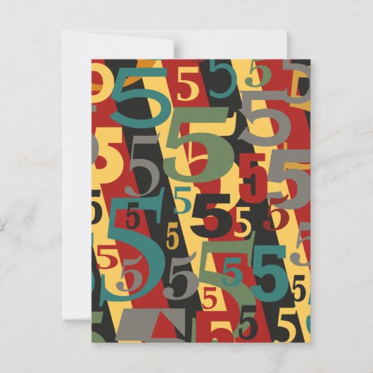 Symfonie nr. 5 Vijfde of vijftigste verjaardag van Kaart (Voorkant)