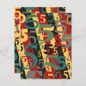 Symfonie nr. 5 Vijfde of vijftigste verjaardag van Kaart (Voorkant / Achterkant)