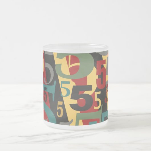 Symfonie nr. 5 Vijfde of vijftigste verjaardag van Matglas Koffiemok (Center)