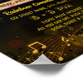 Symfonie Orkest event sjabloon flyer Poster (Hoek)