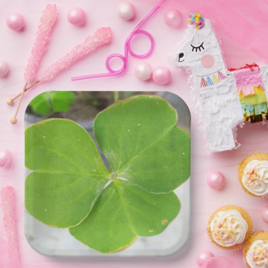 Symfonie van bladeren: 9-inch vierkant papier Bord (Feest)