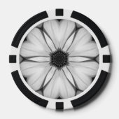 Symfonie van Bloemblaadjes Poker Chips (Voorkant)