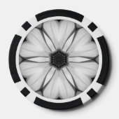 Symfonie van Bloemblaadjes Poker Chips (Achterkant)