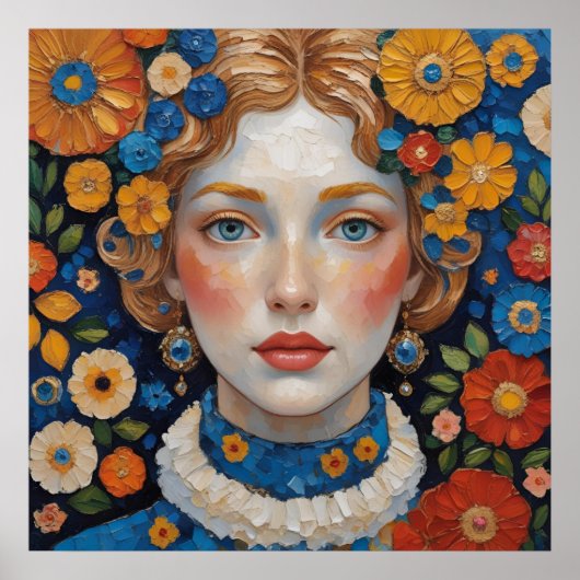 Symfonie van Bloemen Poster | Maximalistische Wand (Voorkant)