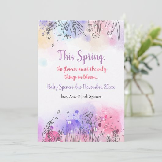 Symfonie van de aankondiging van de kleurenzwanger (Staand voorkant)