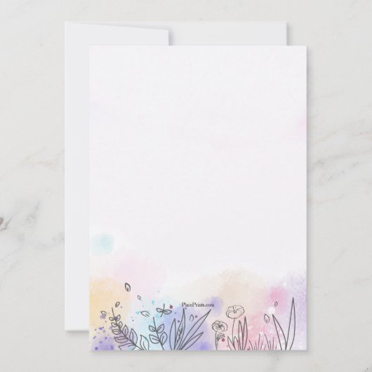 Symfonie van de aankondiging van de kleurenzwanger (Achterkant)