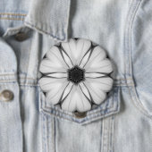 Symfonie van de bloemblaadjes ronde button 4,0 cm (In situ)