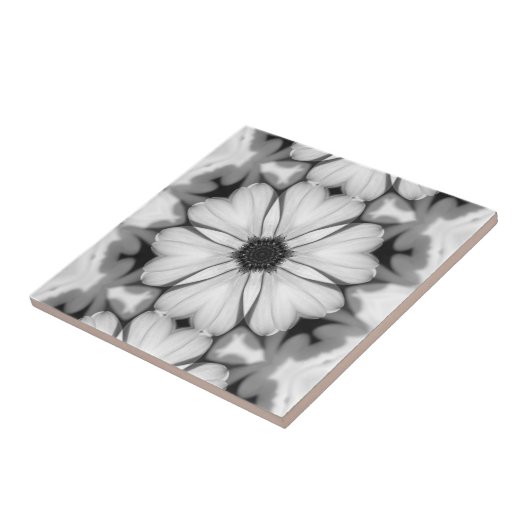 Symfonie van de bloemblaadjes tegeltje (Zijkant)