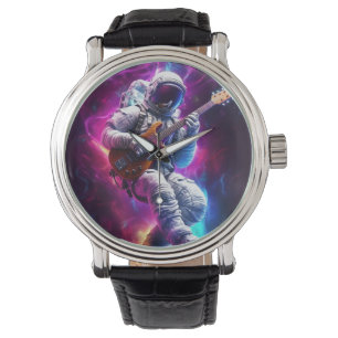 Symfonie van de Leegte   Neon Cyberpunk Ruimtevaar Horloge
