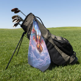 Symfonie van de Maanverlichte Hemel Golfhanddoek