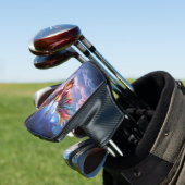 Symfonie van de Maanverlichte Hemel Golfheadcover (Insitu)
