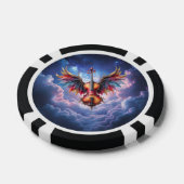 Symfonie van de Maanverlichte Hemel Poker Chips (Enkel)