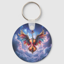 Symfonie van de Maanverlichte Hemel Sleutelhanger