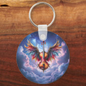 Symfonie van de Maanverlichte Hemel Sleutelhanger (Voorkant)