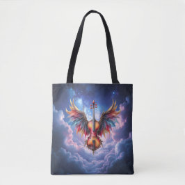 Symfonie van de Maanverlichte Hemel Tote Bag