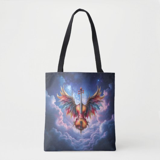 Symfonie van de Maanverlichte Hemel Tote Bag (Voorkant)