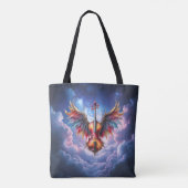 Symfonie van de Maanverlichte Hemel Tote Bag (Achterkant)