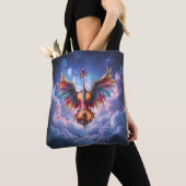 Symfonie van de Maanverlichte Hemel Tote Bag (Dichtbij)
