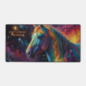 Symfonie van de Melkweg - Levendige Paardenkleur Bureaumat (Voorkant)