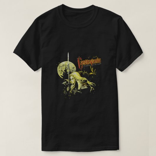 Symfonie van de nacht Alucard Castlevania Game Fun T-shirt (Design voorkant)