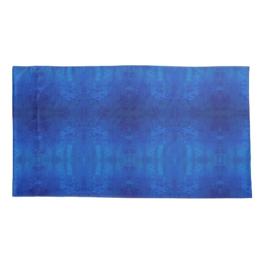 Symfonie van diepblauwe tinten M-formaat patroon Kussensloop (Achterkant)