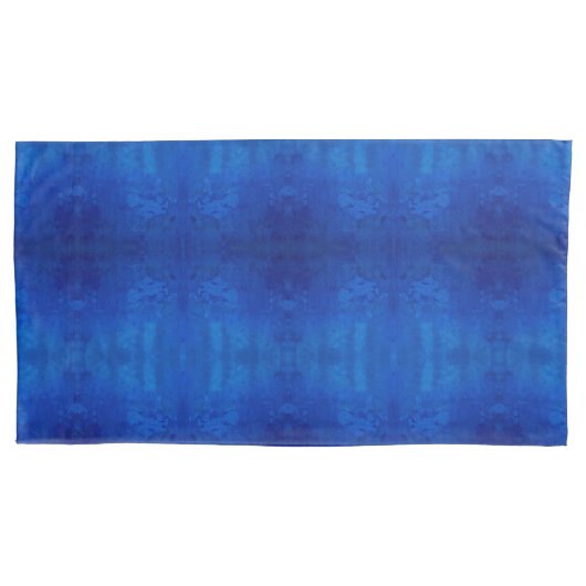 Symfonie van diepblauwe tinten M-formaat patroon Kussensloop (Voorkant)