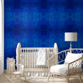 Symfonie van diepe blauwe tinten L-formaat patroon Behang