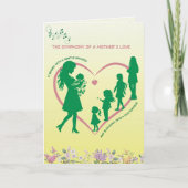 Symfonie van een Moederliefde Moederdagkaart Kaart (Voorkant)