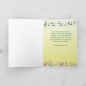 Symfonie van een Moederliefde Moederdagkaart Kaart (Binnen)