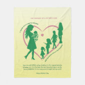 Symfonie van een Mother's Love Fleece Deken (Voorkant)