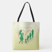 Symfonie van een Mother's Love Moederdag Canvas ta Tote Bag (Voorkant)