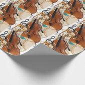 Symfonie van instrumenten cadeaupapier (Hoek)