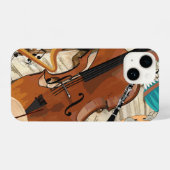 Symfonie van instrumenten iPhone hoesje (Achterkant horizontaal)
