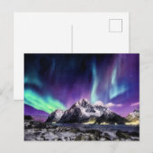 Symfonie van licht - prachtige omgeving van Aurora Briefkaart (Voorkant / Achterkant)