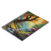 Symfonie van natuur, Stroom en Levendig Bos Notitieboek (Linkerzijde)