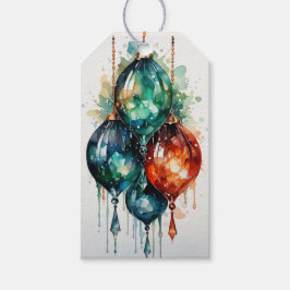 Symfonie van Scarlet & Spruce: Een Fusion Rood & G Cadeaulabel