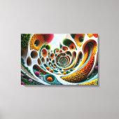 Symfonie van vormen en kleuren canvas afdruk (Voorkant)