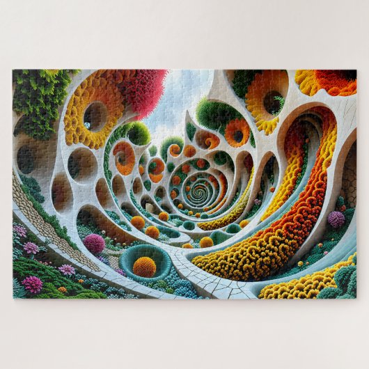 Symfonie van vormen en kleuren legpuzzel (Horizontaal)