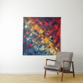 Symfonie van vormen en kleuren wandkleed (In Situ (horizontaal))