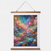 Symfonie van weelde Een Abstract meesterwerk Hangend Wandkleed (Voorkant)